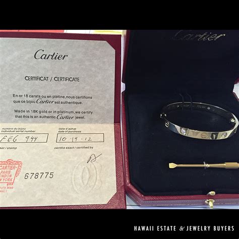 how to tell if a cartier bracelet is real|cartier bracelet serial number check.